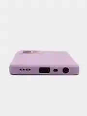 Сиреневый чехол для Realme C35 / Реалми С35 силиконовый, цветной, с мягким подкладом