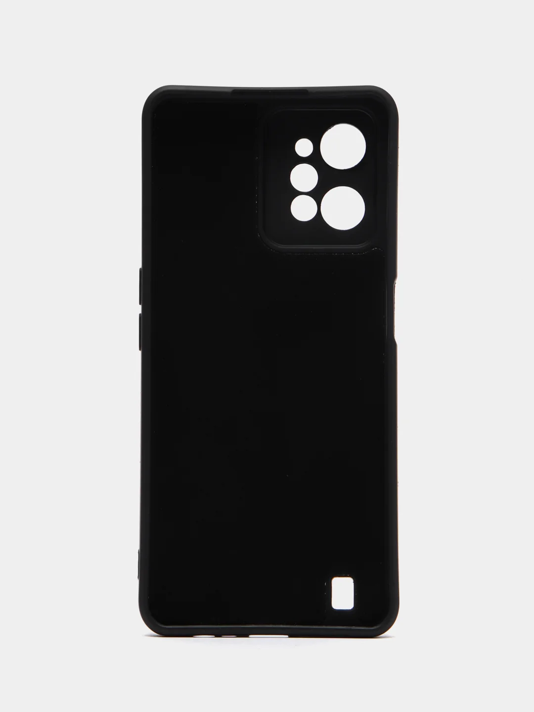 Черный чехол для Realme C31 / Реалми С31 силиконовый, цветной, с мягким подкладом