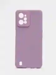 Сиреневый чехол для Realme C31 / Реалми С31 силиконовый, цветной, с мягким подкладом
