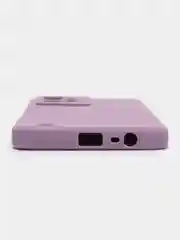 Сиреневый чехол для Realme C31 / Реалми С31 силиконовый, цветной, с мягким подкладом