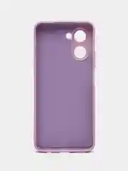 Сиреневый чехол для Realme C33 / Реалми С33 силиконовый, цветной, с мягким подкладом