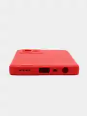 Красный чехол для Realme C35 / Реалми С35 силиконовый, цветной, с мягким подкладом
