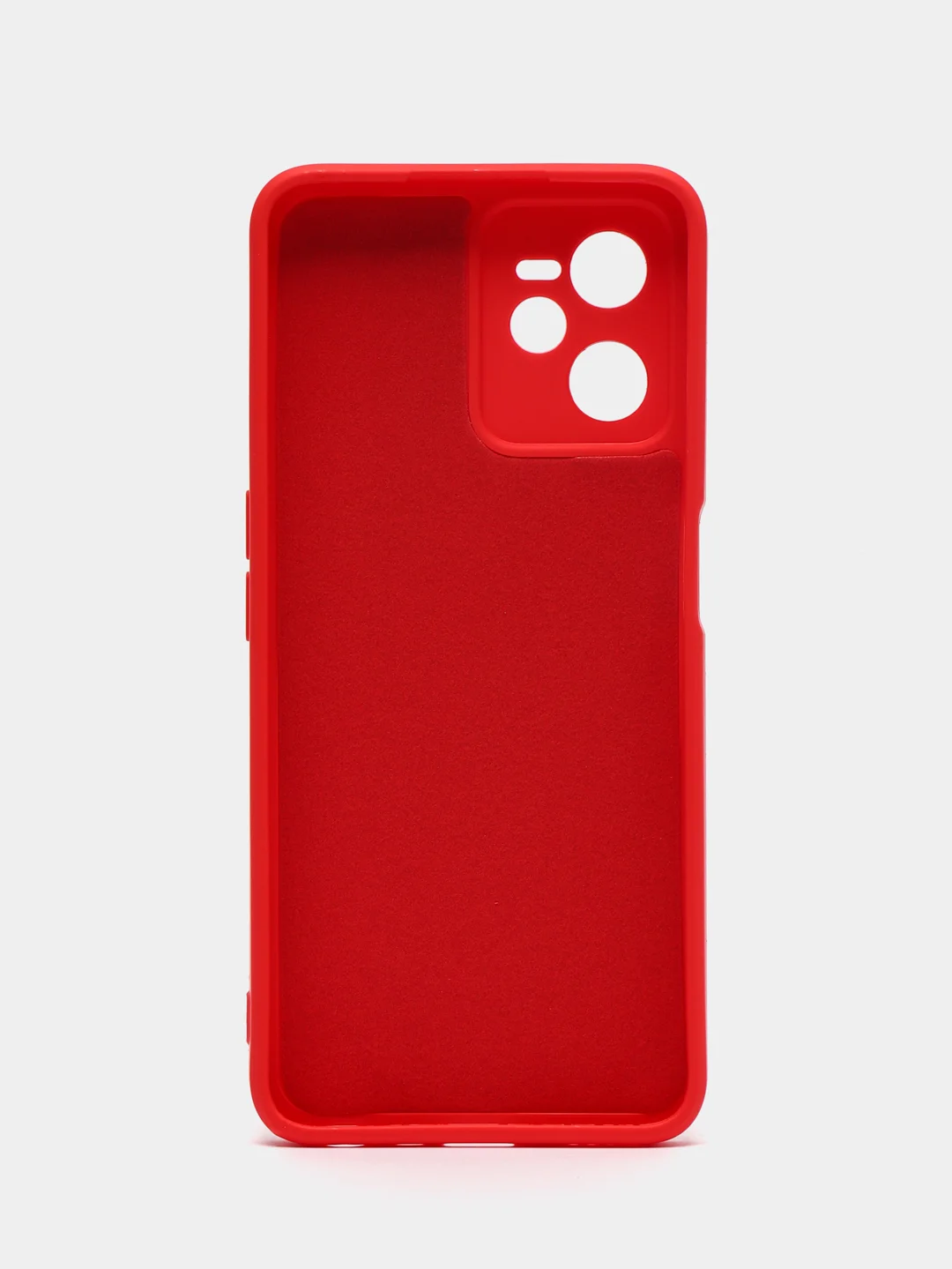 Красный чехол для Realme C35 / Реалми С35 силиконовый, цветной, с мягким подкладом