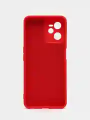 Красный чехол для Realme C35 / Реалми С35 силиконовый, цветной, с мягким подкладом