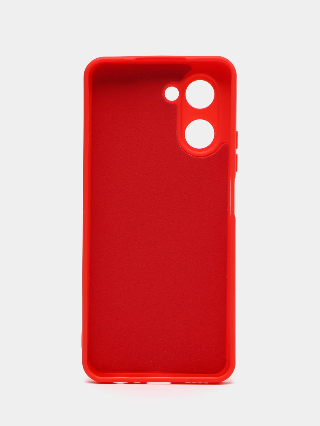 Красный чехол для Realme C33 / Реалми С33 силиконовый, цветной, с мягким подкладом