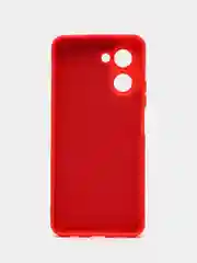 Красный чехол для Realme C33 / Реалми С33 силиконовый, цветной, с мягким подкладом
