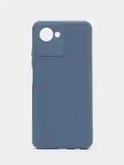 Синий меланж чехол Realme C30 C30s Narzo 50i Prime Реалми С30 силиконовый цветной с мягким подкладом