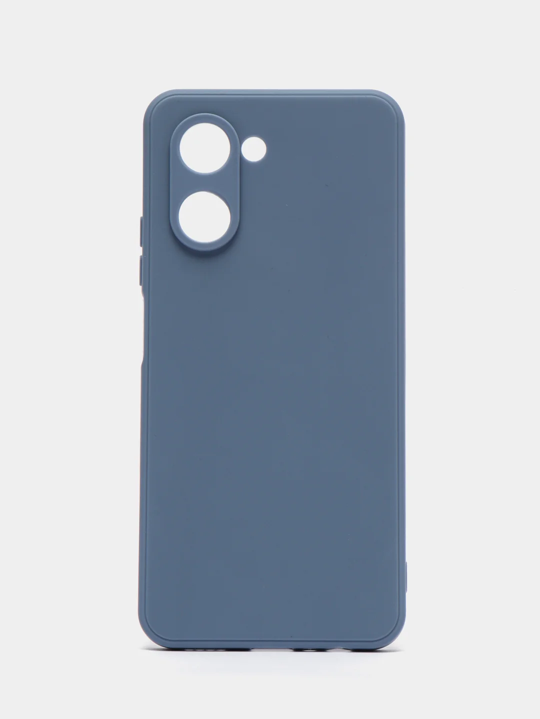 Синий меланж чехол для Realme C33 / Реалми С33 силиконовый, цветной, с мягким подкладом