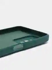Тёмно-зелёный чехол для Realme C31 / Реалми С31 силиконовый, цветной, с мягким подкладом