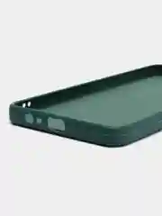 Тёмно-зелёный чехол для Realme C31 / Реалми С31 силиконовый, цветной, с мягким подкладом