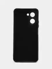 Черный чехол для Realme C33 / Реалми С33 силиконовый, цветной, с мягким подкладом