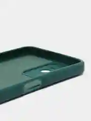 Тёмно-зелёный чехол для Realme C35 / Реалми С35 силиконовый, цветной, с мягким подкладом