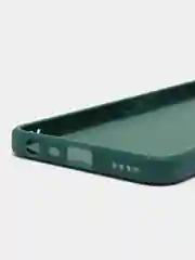 Тёмно-зелёный чехол для Realme C35 / Реалми С35 силиконовый, цветной, с мягким подкладом