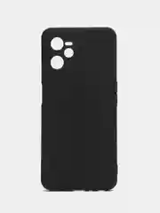 Черный чехол для Realme C35 / Реалми С35 силиконовый, цветной, с мягким подкладом