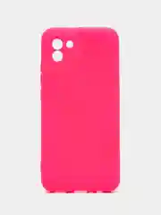 Тёмно-розовый чехол Samsung Galaxy A03. Самсунг Галакси А03 силиконовый