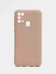 Бежевый чехол на Samsung Galaxy M31, Самсунг Галакси М31 силиконовый