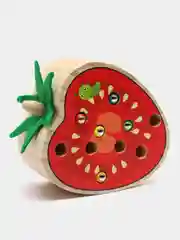 Коралловый магнитная рыбалка, деревянная игрушка поймай червяка