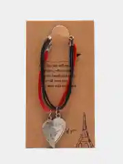 Парные браслеты "My love (моя любовь)", красно-черные