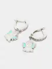 Бирюзовый серьги серебряные, детские