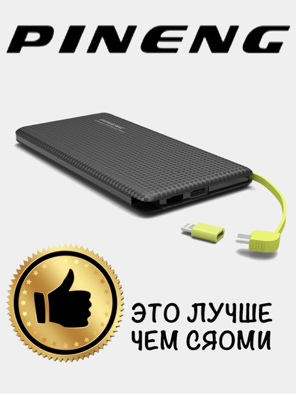 10000 мАч Power bank внешний аккумулятор Pineng PN-951