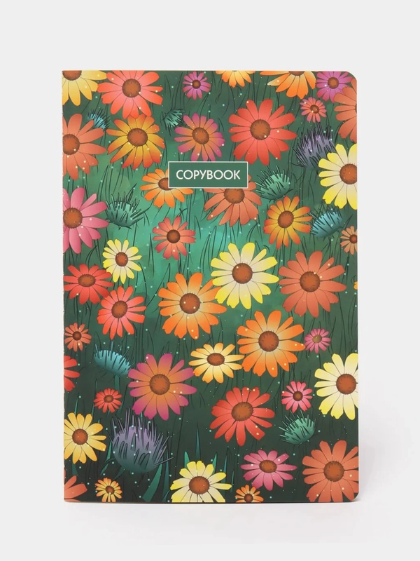 Тетрадь A5 (147х210мм) 40л сшивка в точку SoftTouch, 70г/м, ЦВЕТЫ, BRAUBERG, 403801