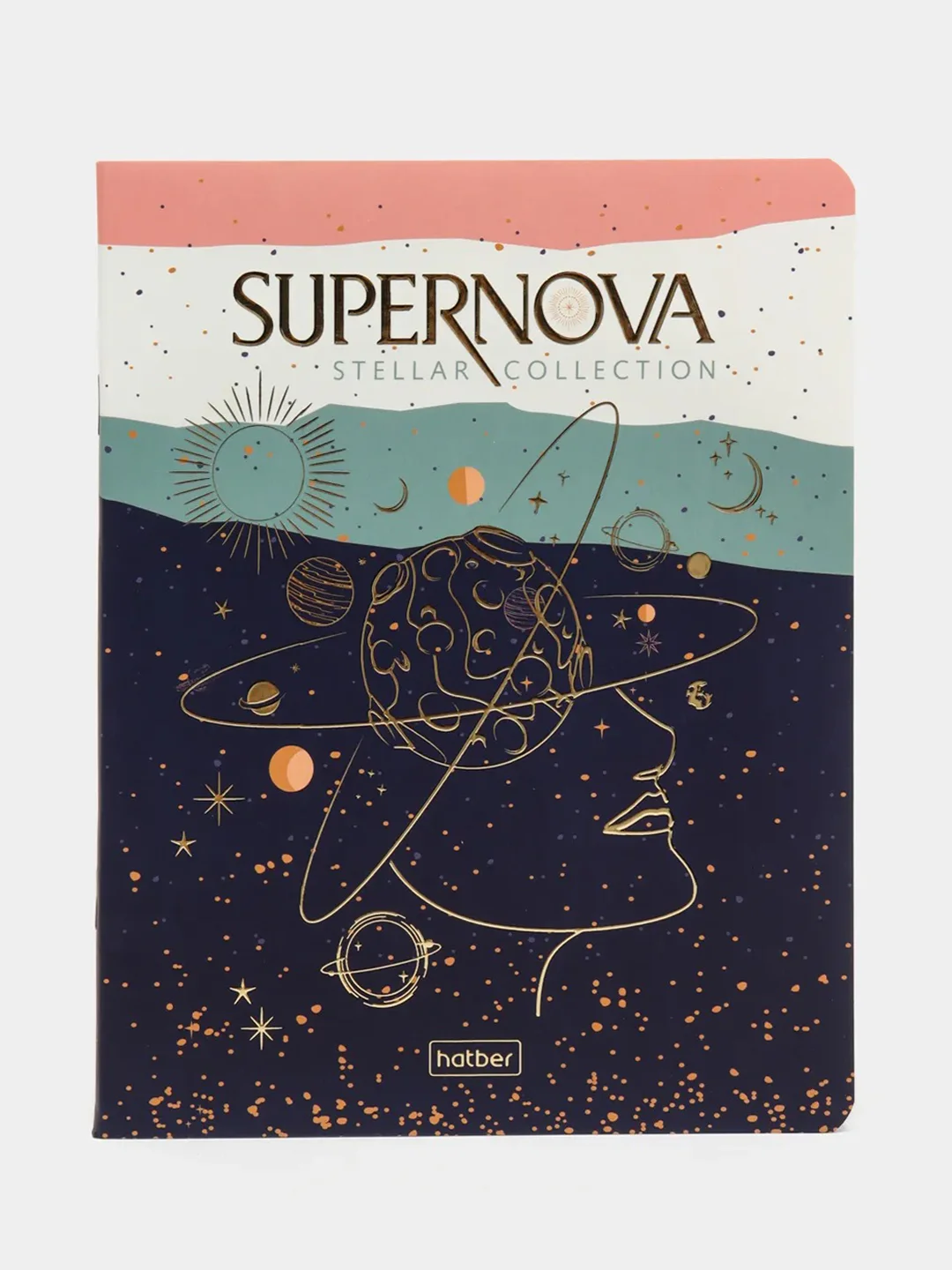 Индиго тетрадь "Supernova", матовая ламинация, 48 листов