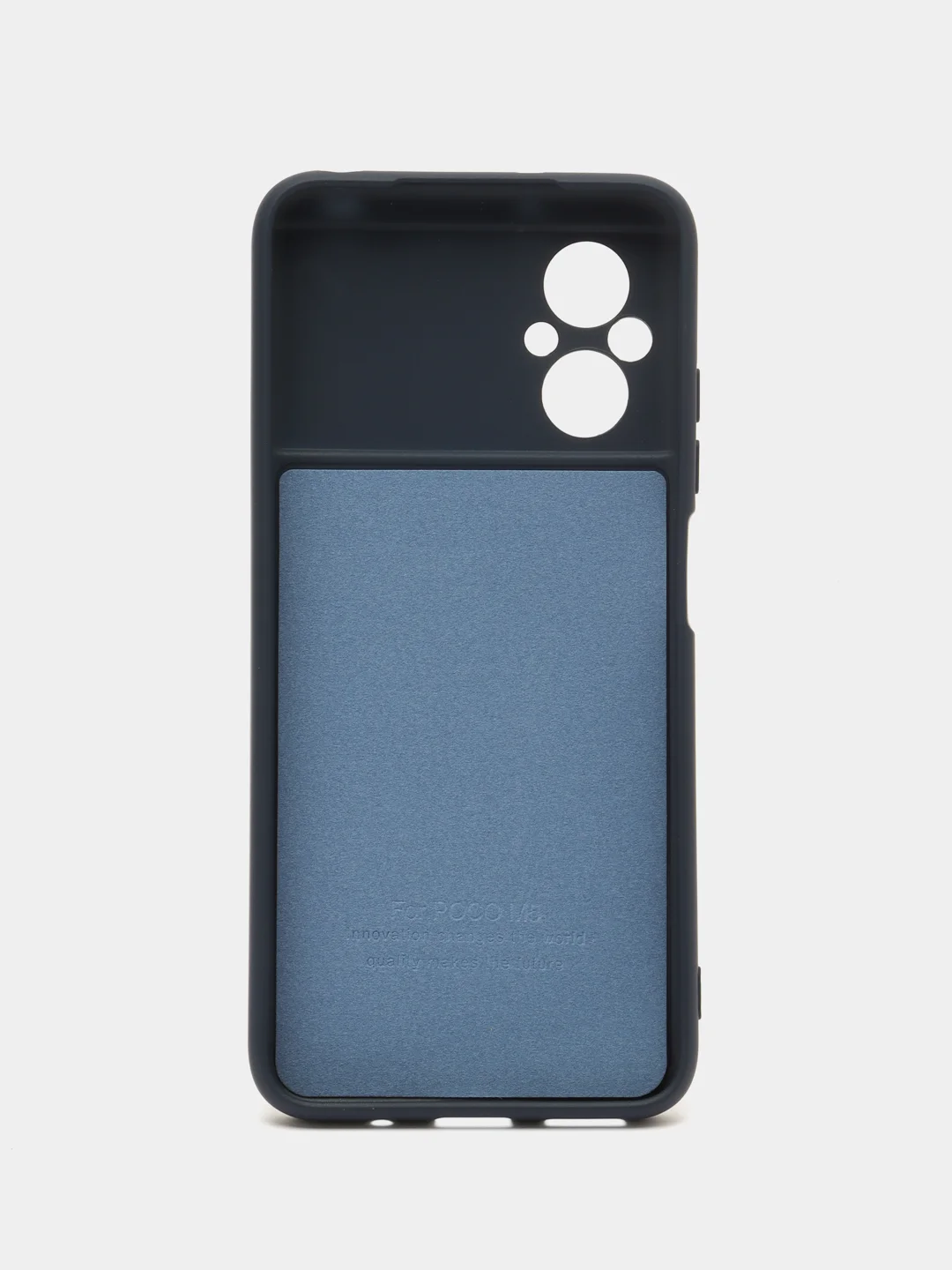 Темно-синий чехол Silicone Cover для Xiaomi Poco M5, для Сяоми Поко М5 силиконовый