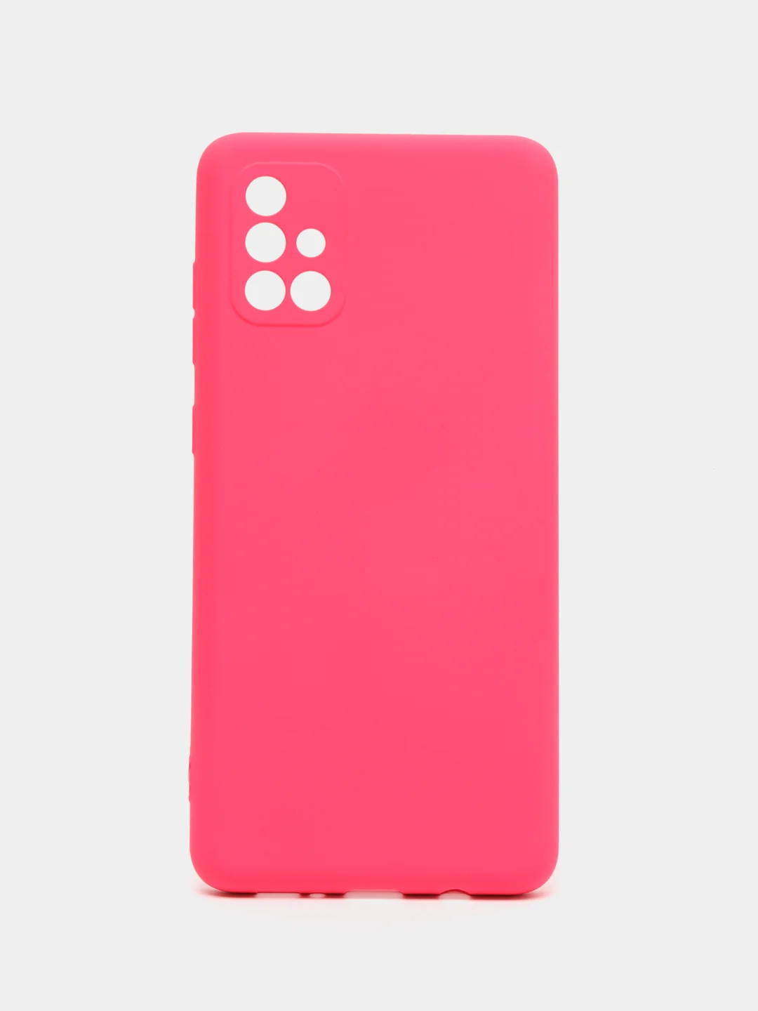 Тёмно-розовый чехол Samsung Galaxy A71, Самсунг Галакси А71 силиконовый Silicone Cover