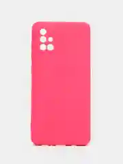 Тёмно-розовый чехол Samsung Galaxy A71, Самсунг Галакси А71 силиконовый Silicone Cover