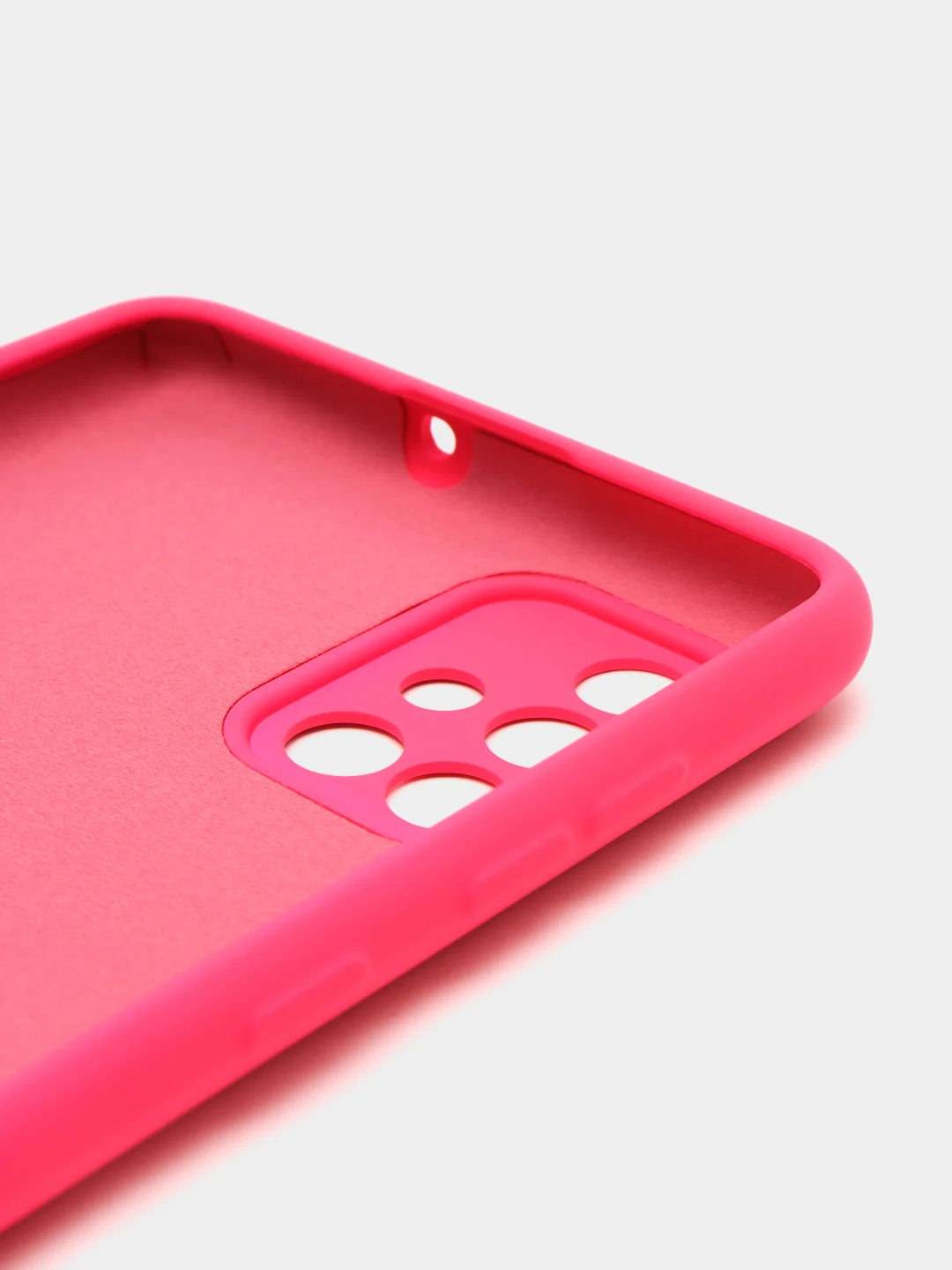 Тёмно-розовый чехол Samsung Galaxy A71, Самсунг Галакси А71 силиконовый Silicone Cover