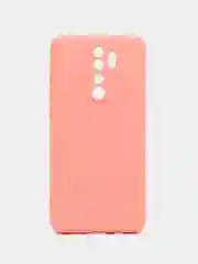 Кораллово-розовый чехол Xiaomi Redmi Note 8 Pro, Сяоми Редми Нот 8 Про, силиконовый с закрытым низом