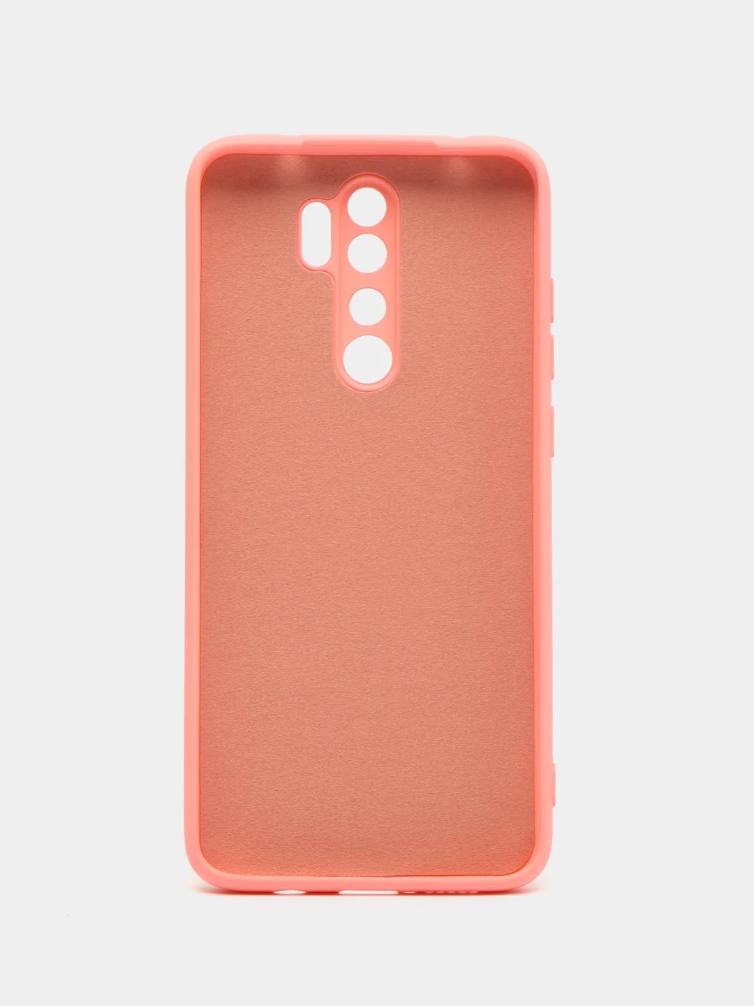 Кораллово-розовый чехол Xiaomi Redmi Note 8 Pro, Сяоми Редми Нот 8 Про, силиконовый с закрытым низом