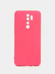 Тёмно-розовый чехол Xiaomi Redmi Note 8 Pro, Сяоми Редми Нот 8 Про, силиконовый с закрытым низом
