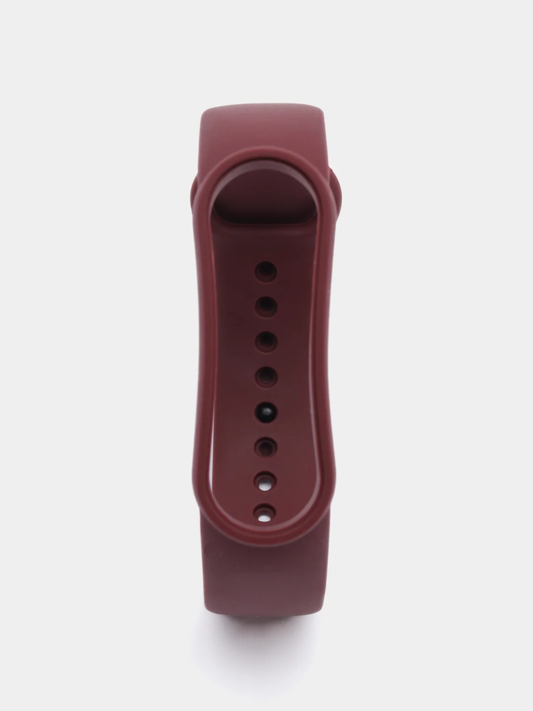 Бордовый силиконовый ремешок для фитнес-браслетов Xiaomi Mi Band 5 и Mi Band 6