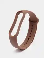 Коричневый силиконовый ремешок для фитнес-браслетов Xiaomi Mi Band 5 и Mi Band 6