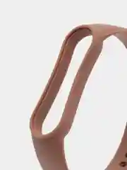 Коричневый силиконовый ремешок для фитнес-браслетов Xiaomi Mi Band 5 и Mi Band 6