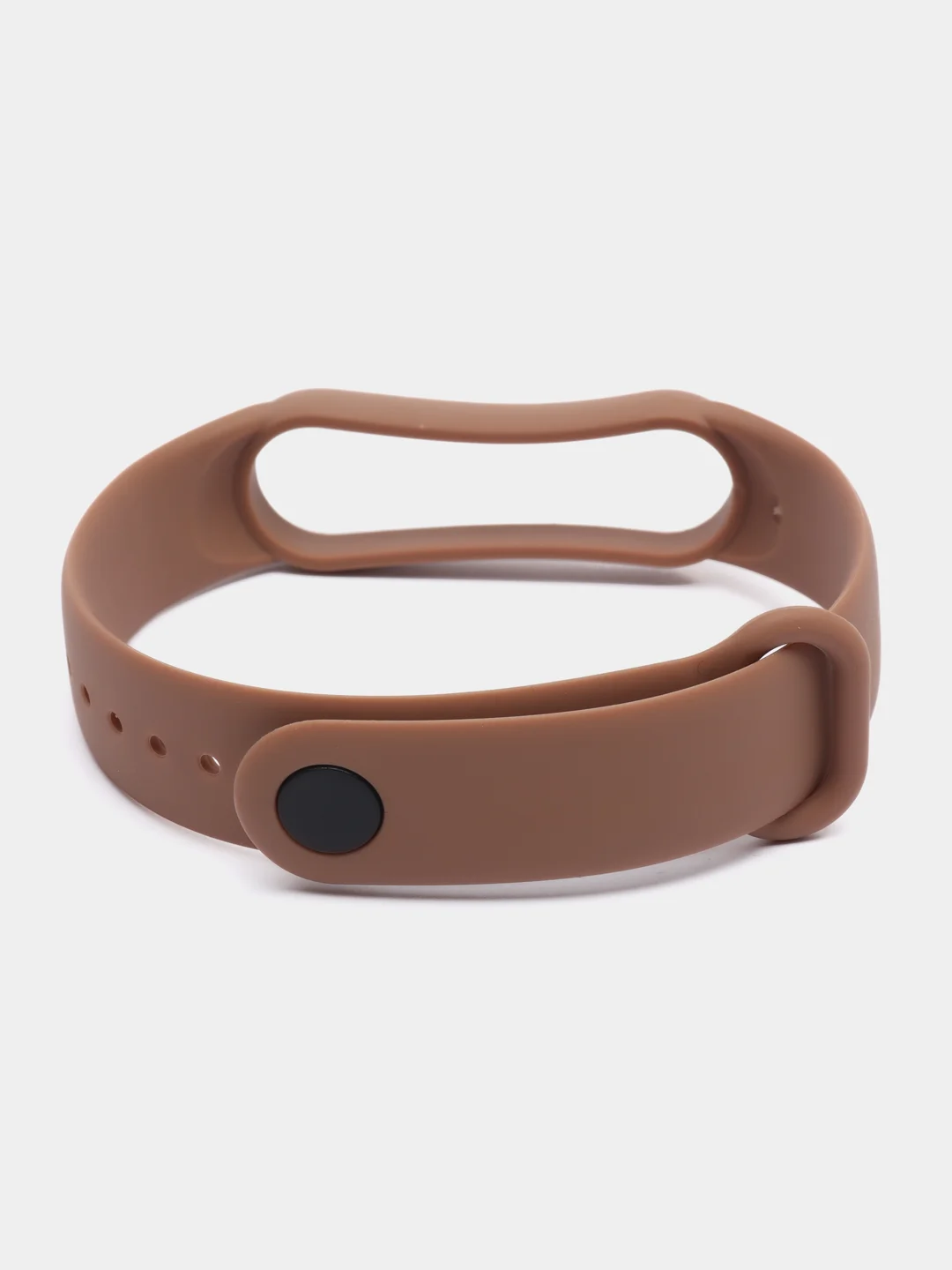 Коричневый силиконовый ремешок для фитнес-браслетов Xiaomi Mi Band 5 и Mi Band 6