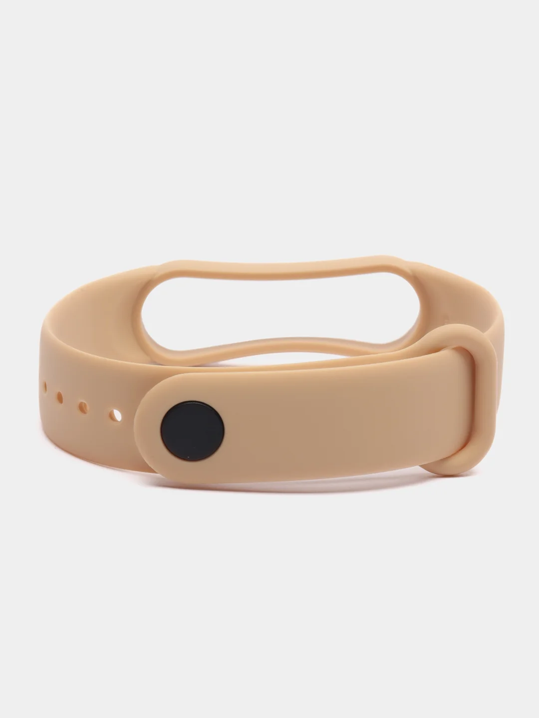 Светло-коричневый силиконовый ремешок для фитнес-браслетов Xiaomi Mi Band 5 и Mi Band 6