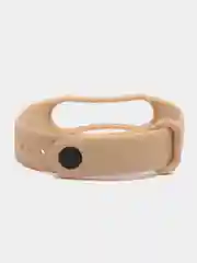 Светло-коричневый силиконовый ремешок для фитнес-браслетов Xiaomi Mi Band 5 и Mi Band 6