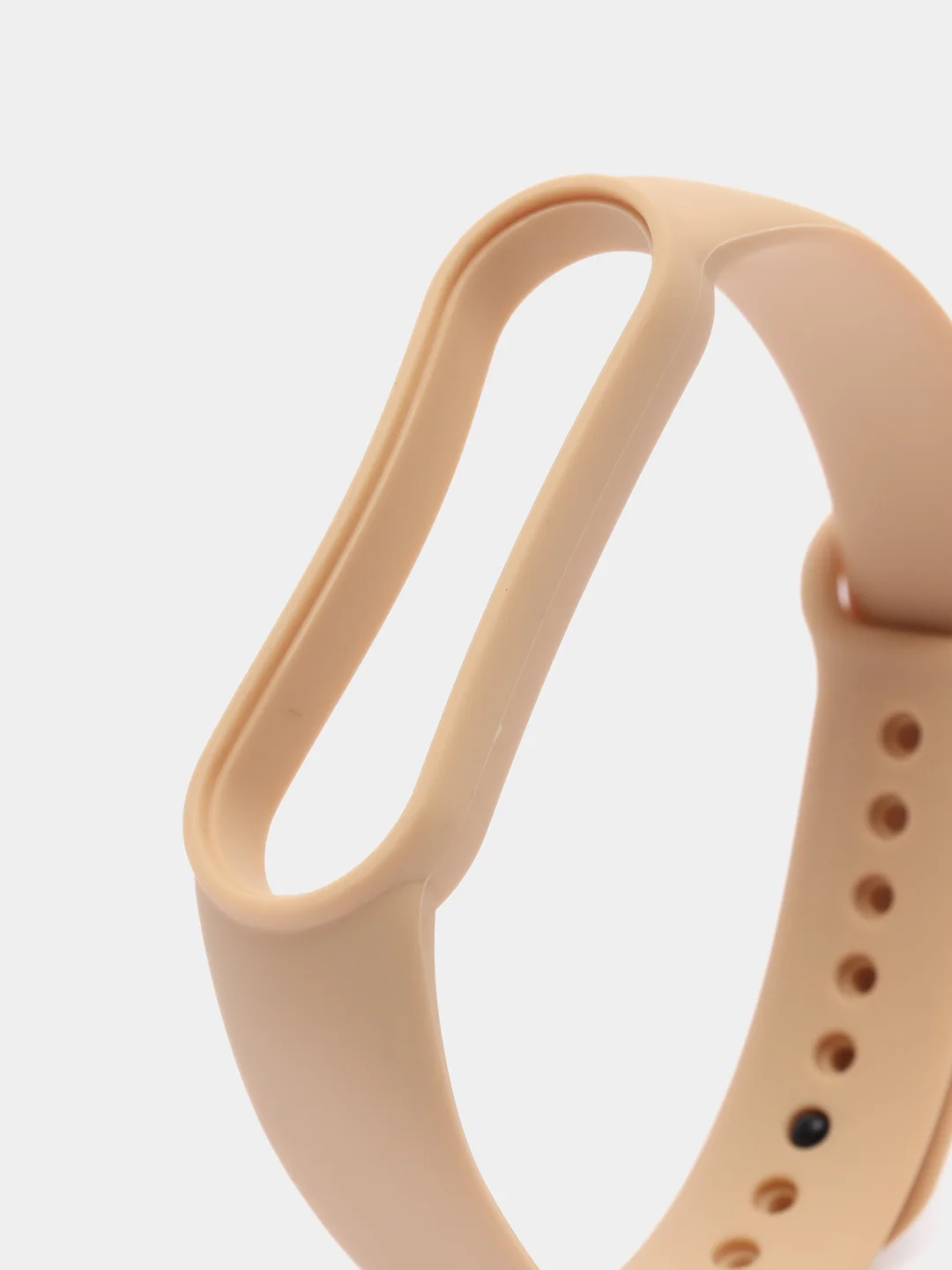 Светло-коричневый силиконовый ремешок для фитнес-браслетов Xiaomi Mi Band 5 и Mi Band 6