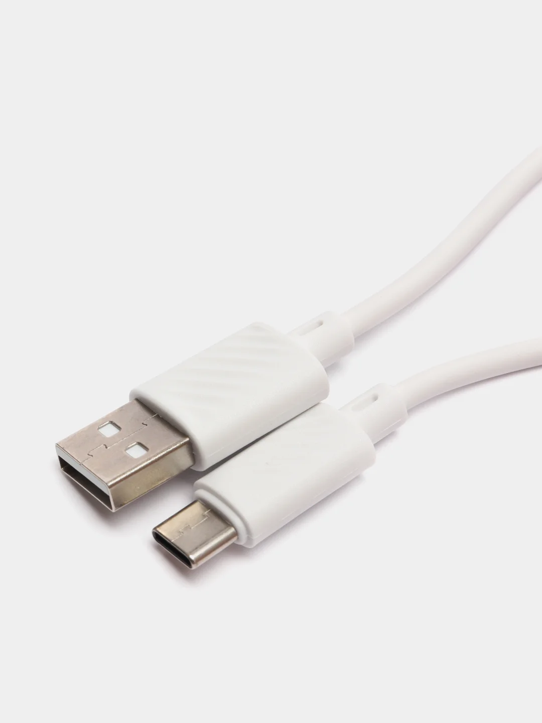 Белый кабель для зарядки Micro-USB, Type-C, Ligthtning USB до 3A Hoco X88 ПВХ 1м