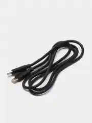 Черный кабель для зарядки Micro-USB, Type-C, Ligthtning USB до 3A Hoco X88 ПВХ 1м
