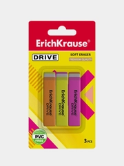 Ластик ErichKrause Drive (в блистере по 3 шт.)