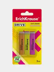 Ластик ErichKrause Drive (в блистере по 3 шт.)