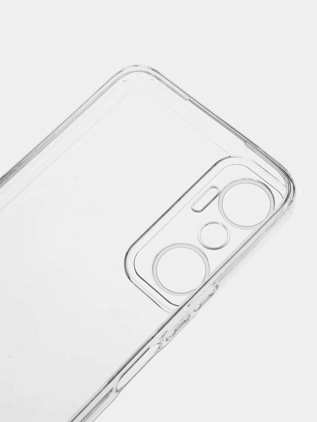 Чехол для Infinix Hot 20 (4G), с защитой камеры, силикон, прозрачный, плотный