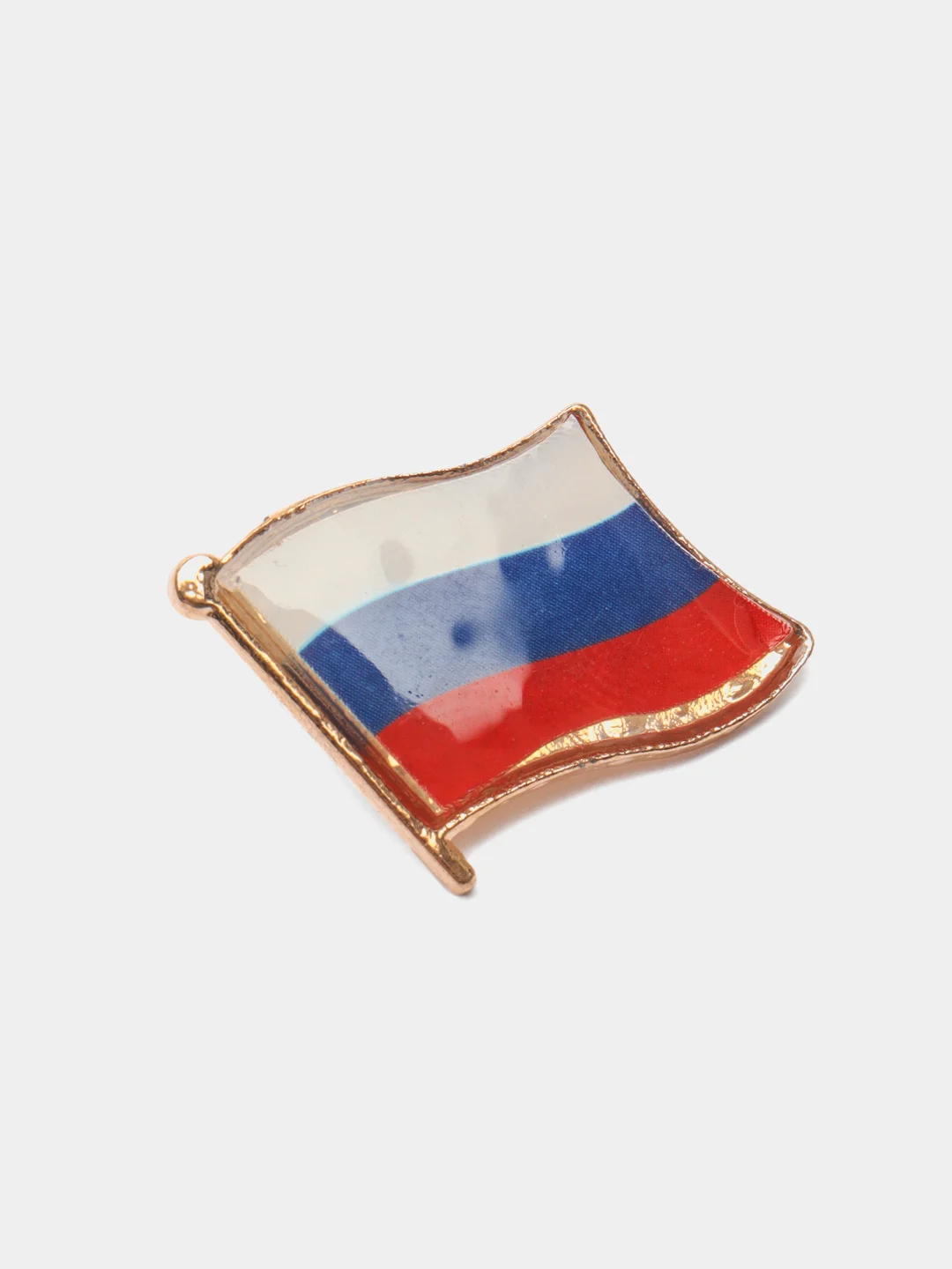 Брошь "Флаг России", с эмалью