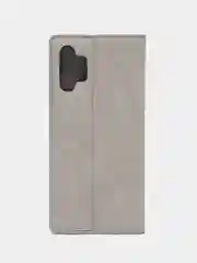 Серый чехол книжка Rich Boss для Samsung A13, экокожа, нубук, с визитницей