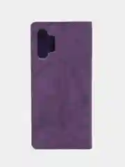 Фиолетовый чехол книжка Rich Boss для Samsung A13, экокожа, нубук, с визитницей