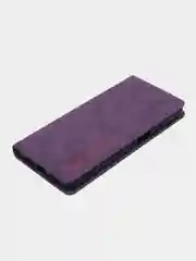 Фиолетовый чехол книжка Rich Boss для Samsung A13, экокожа, нубук, с визитницей