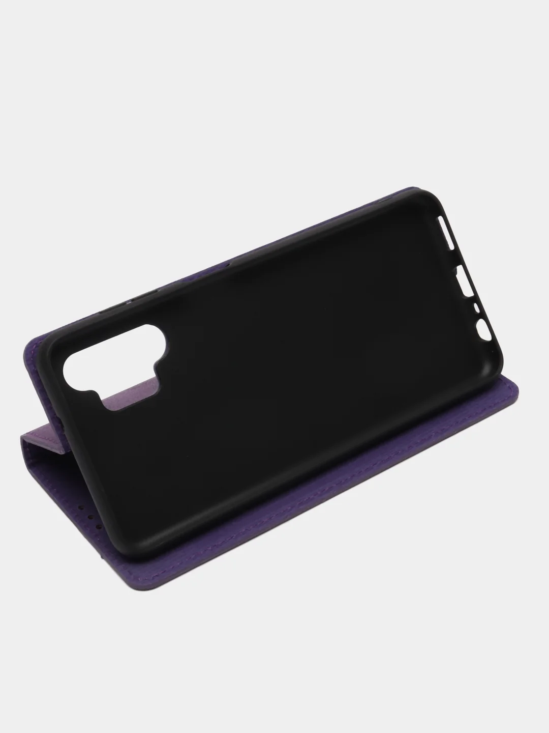 Фиолетовый чехол книжка Rich Boss для Samsung A13, экокожа, нубук, с визитницей